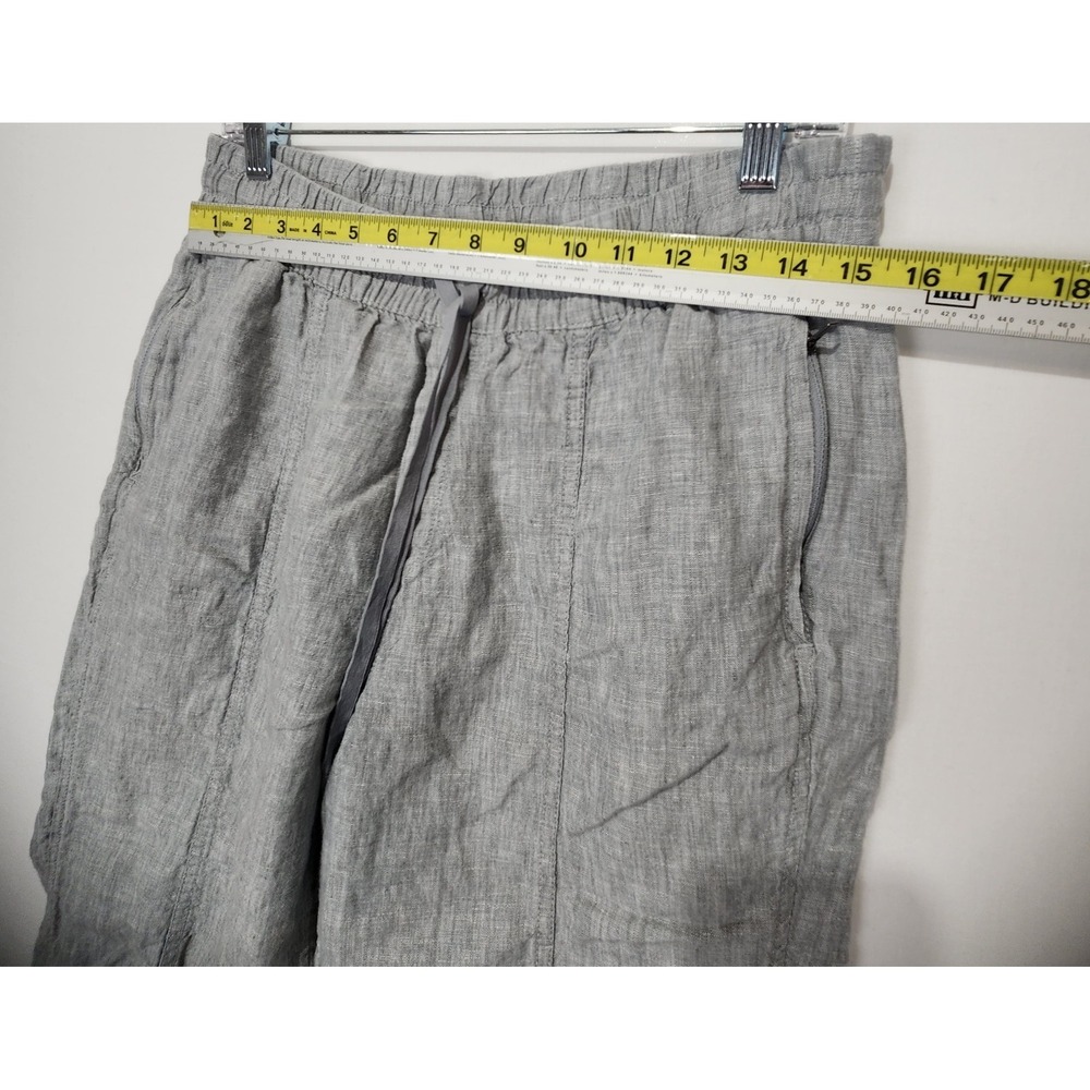 ATHLETA Cabo Linen Jogger Gray 100% Linen Exercise Yoga Pilates Size M - Picture 6 of 10